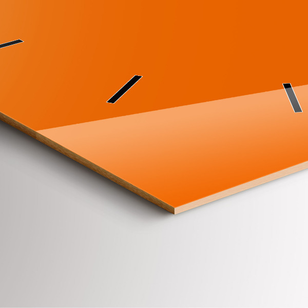 Szögletes fali üvegóra Narancs