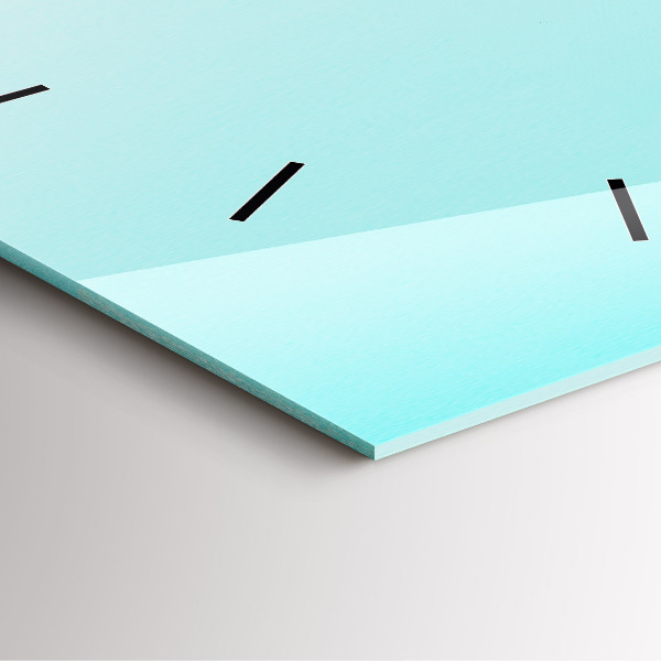 Szögletes fali üvegóra Zöld pálmafák