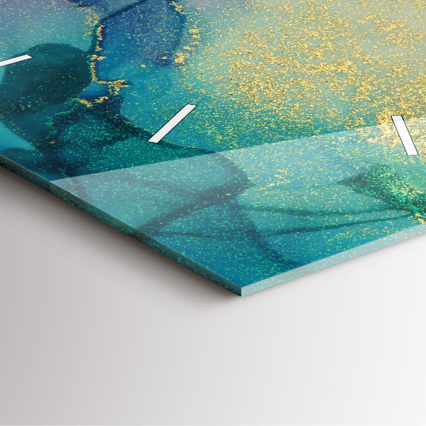 Szögletes fali üvegóra Színek absztrakciója