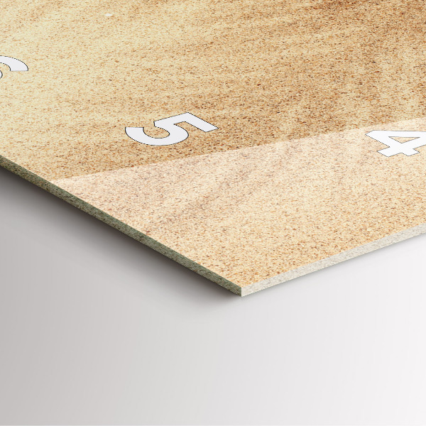 Szögletes fali üvegóra Arany absztrakció