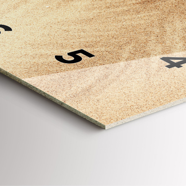 Szögletes fali üvegóra Arany absztrakció