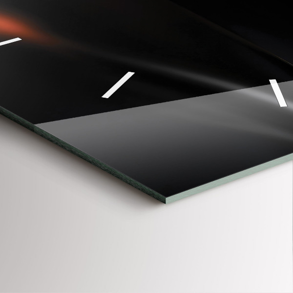 Szögletes fali üvegóra Absztrakció