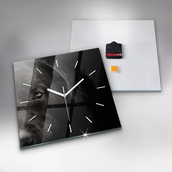 Szögletes fali üvegóra Scottish Fold kutya és macska