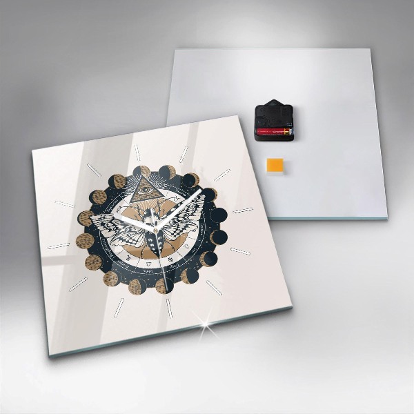 Szögletes fali üvegóra Holdfázisok és a szem