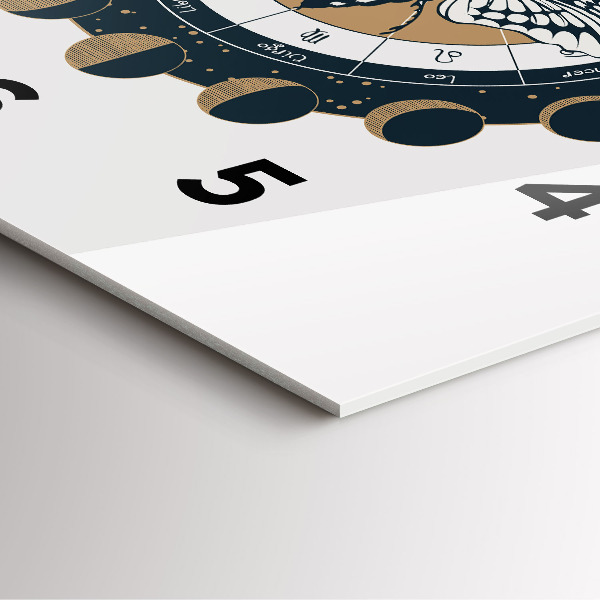 Szögletes fali üvegóra Holdfázisok és a szem