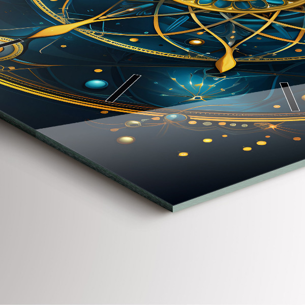 Szögletes fali üvegóra Horoszkóp óra