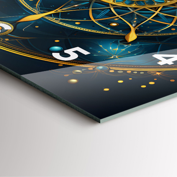 Szögletes fali üvegóra Horoszkóp óra