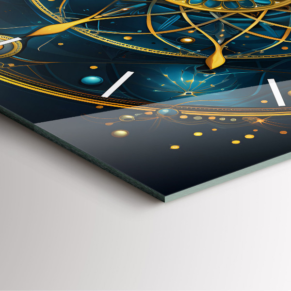 Szögletes fali üvegóra Horoszkóp óra