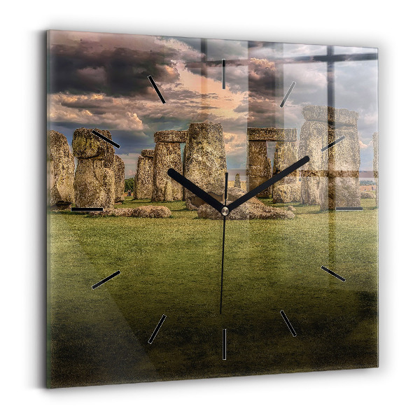 Szögletes fali üvegóra Stonehenge Nimbostratus