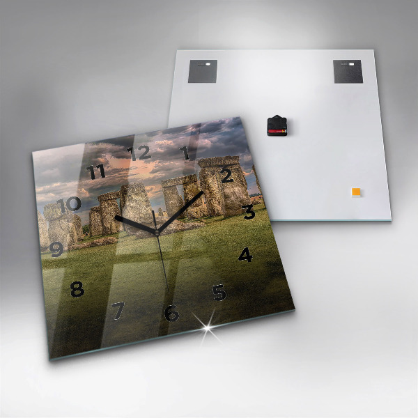 Szögletes fali üvegóra Stonehenge Nimbostratus
