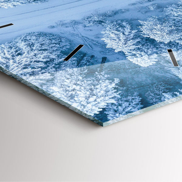 Szögletes fali üvegóra Erdő drónból