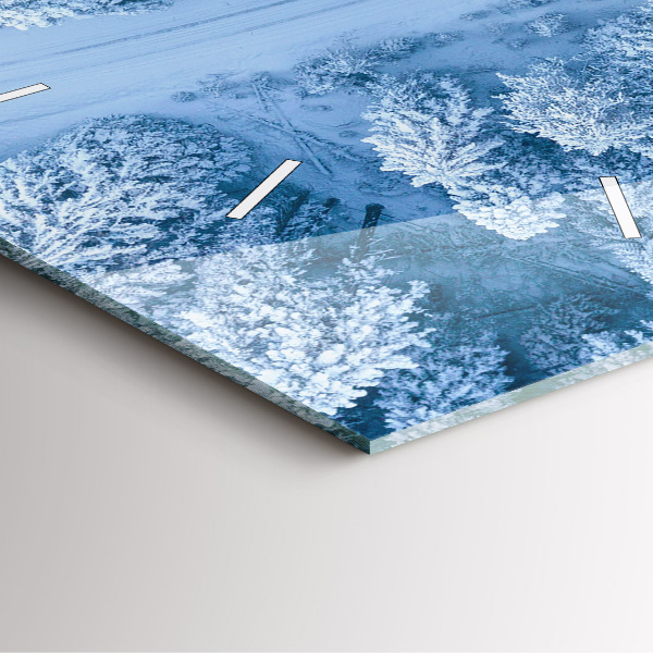 Szögletes fali üvegóra Erdő drónból