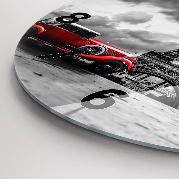 Kerek fali üvegóra Párizsi Effel-torony