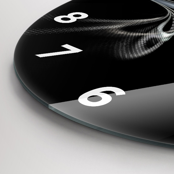 Kerek fali üvegóra Absztrakt füst