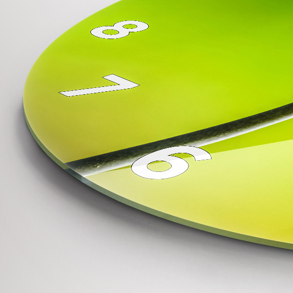 Kerek fali üvegóra Kék virágok