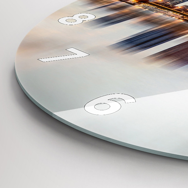 Kerek fali üvegóra Panoráma az Eiffel-toronnyal