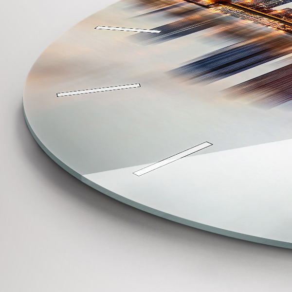 Kerek fali üvegóra Panoráma az Eiffel-toronnyal