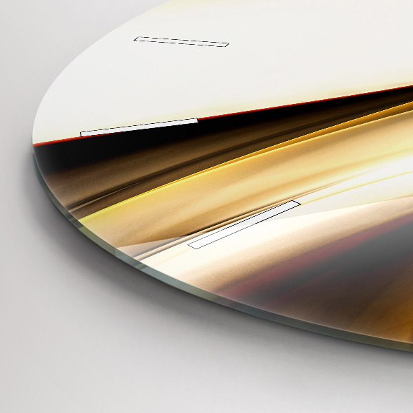 Kerek fali üvegóra Absztrakt hullám