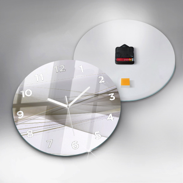 Kerek fali üvegóra Fényes absztrakció