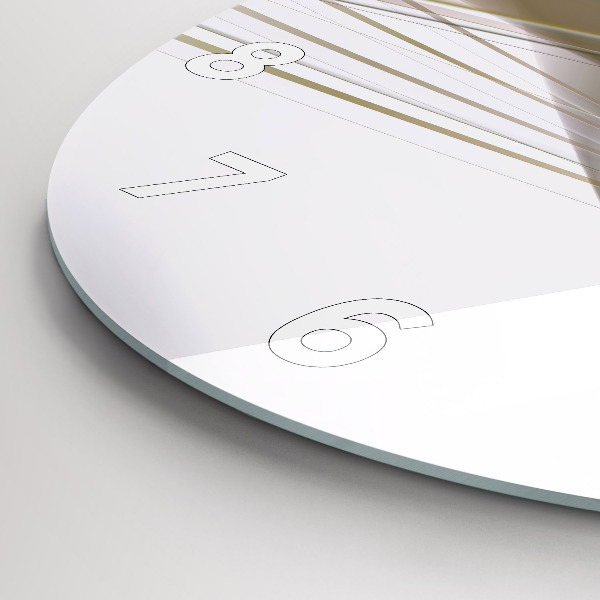 Kerek fali üvegóra Fényes absztrakció