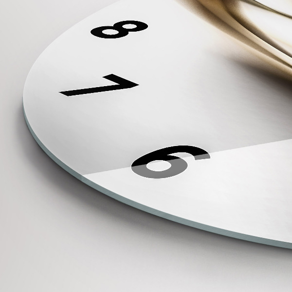 Kerek fali üvegóra Absztrakt vonalak