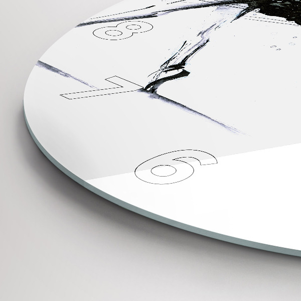 Kerek fali üvegóra Balettet táncoló nő