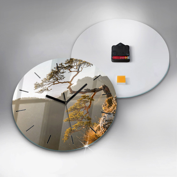 Kerek fali üvegóra Egy fa a hegyekben