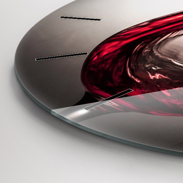 Kerek fali üvegóra Pohár bor