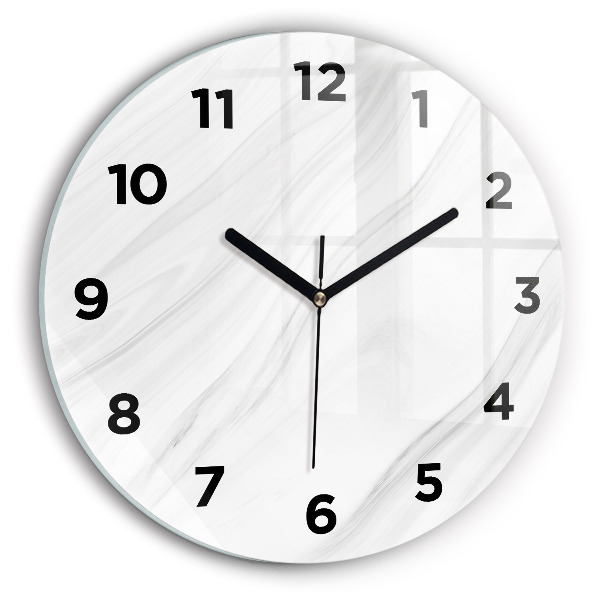 Kerek fali üvegóra Dekoratív márvány