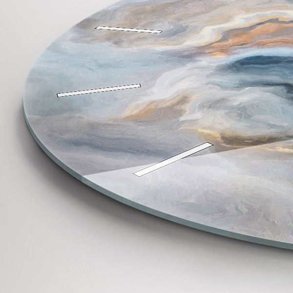 Kerek fali üvegóra Márvány minta