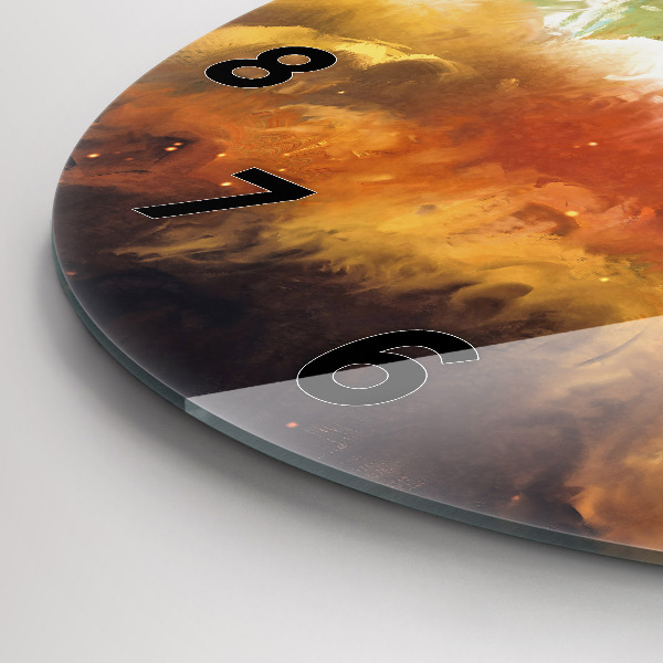 Kerek fali üvegóra Absztrakt festészet