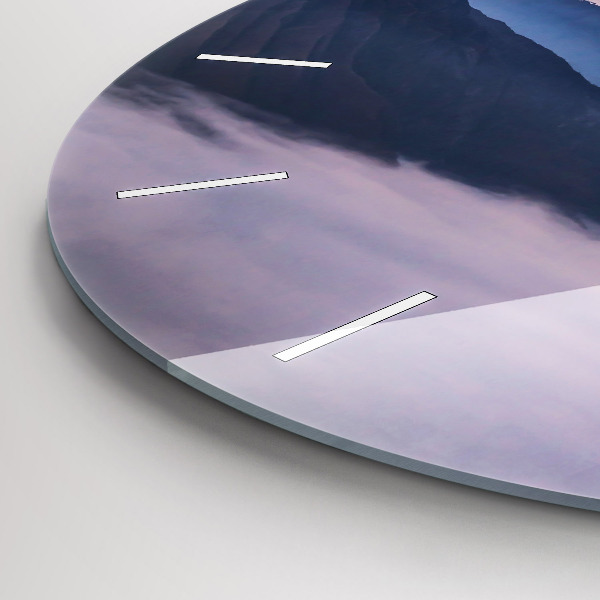 Kerek fali üvegóra Gyönyörű táj