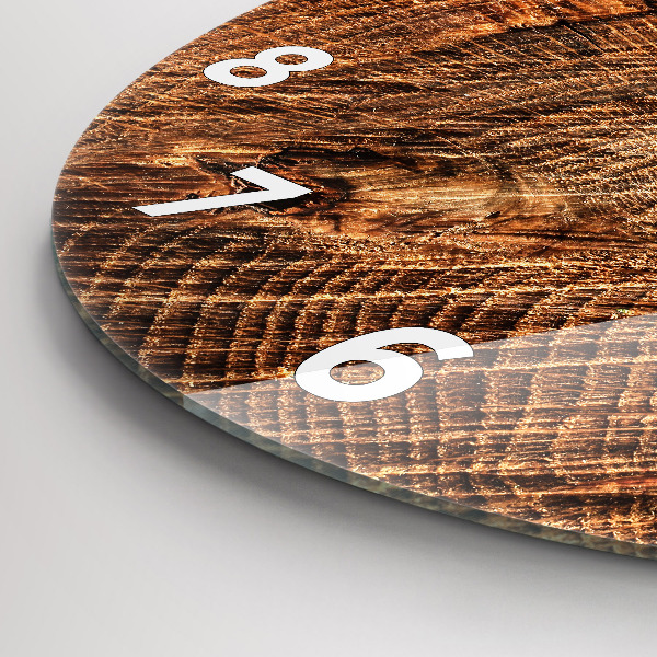 Kerek fali üvegóra Öreg fatönk