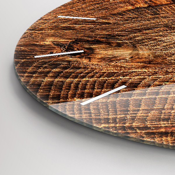 Kerek fali üvegóra Öreg fatönk