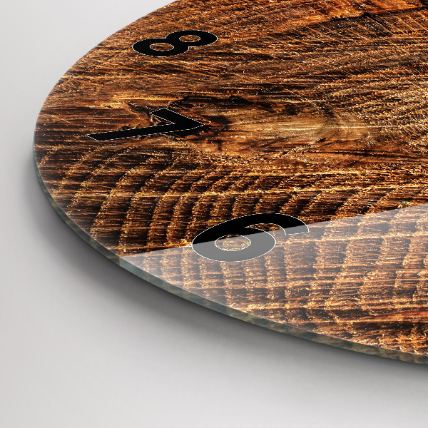 Kerek fali üvegóra Öreg fatönk