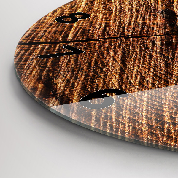 Kerek fali üvegóra Dekoratív fa