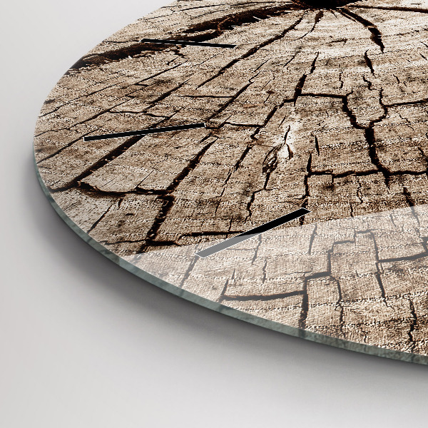 Kerek fali üvegóra Régi fa tuskó