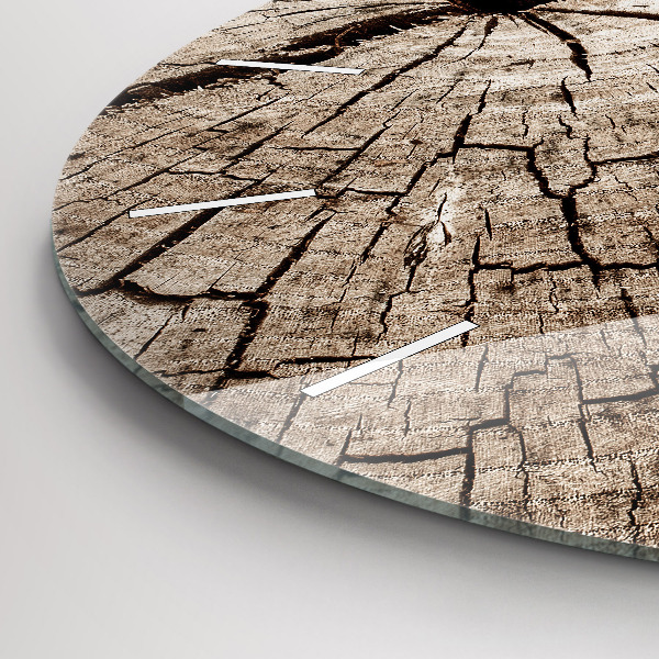 Kerek fali üvegóra Régi fa tuskó