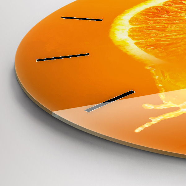 Kerek fali üvegóra Narancs