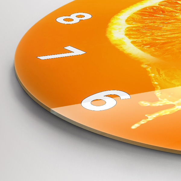 Kerek fali üvegóra Narancs