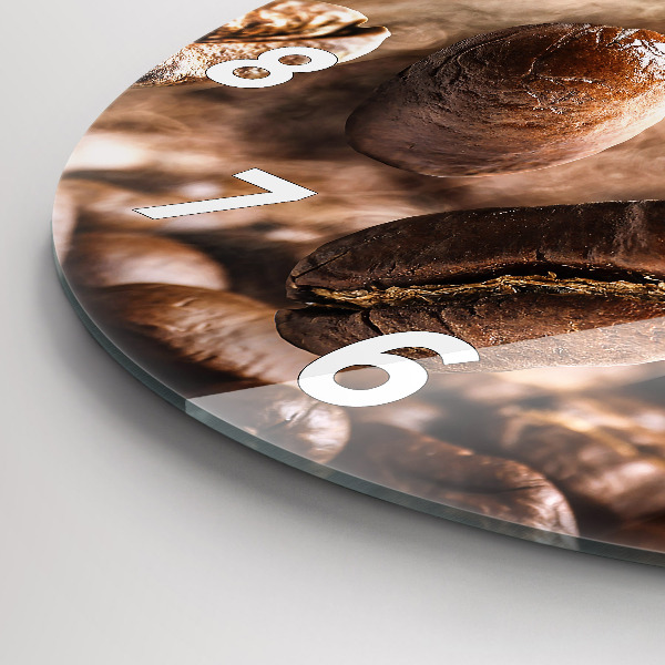 Kerek fali üvegóra Kávébab