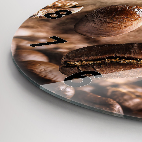 Kerek fali üvegóra Kávébab