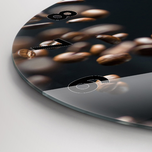 Kerek fali üvegóra Kávébab