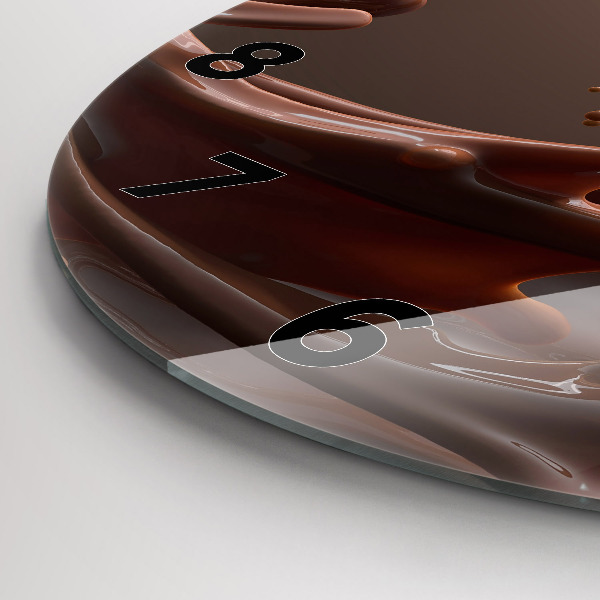 Kerek fali üvegóra Kakaó hullámok