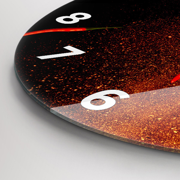 Kerek fali üvegóra Chili paprika