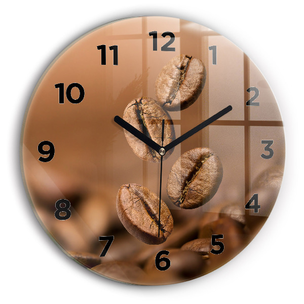 Kerek fali üvegóra Absztrakt színek