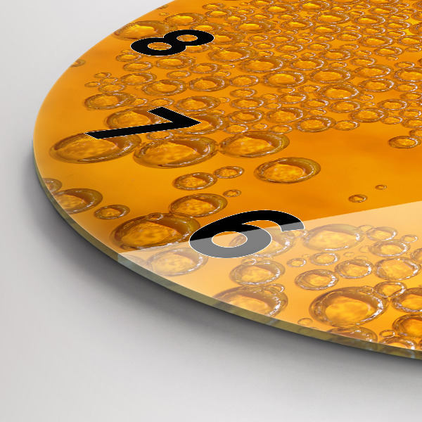 Kerek fali üvegóra Sör habbal