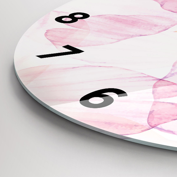 Kerek fali üvegóra Akvarell szirmok