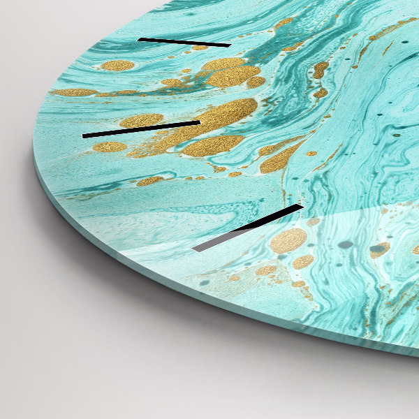 Kerek fali üvegóra Márvány textúra