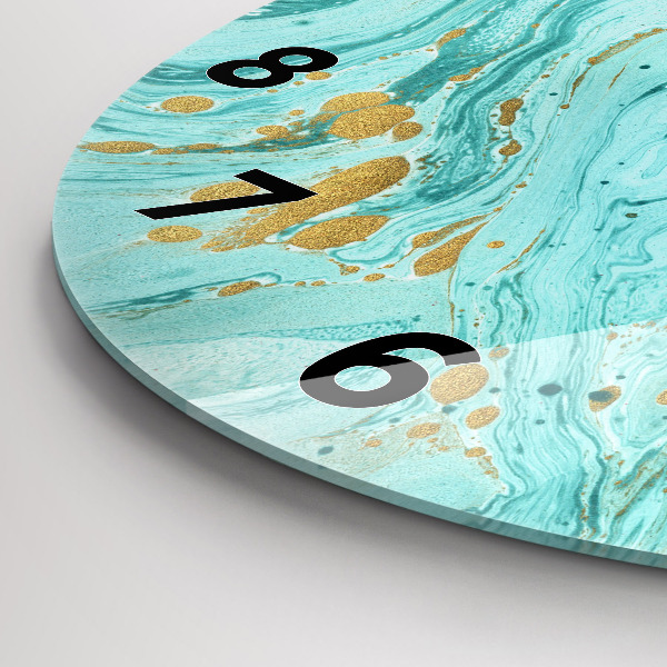 Kerek fali üvegóra Márvány textúra